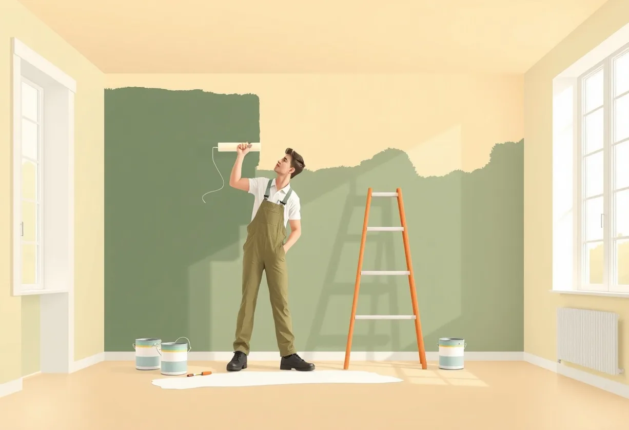 Peintre Jouy-le-Moutier 95280 en intervention sur un chantier